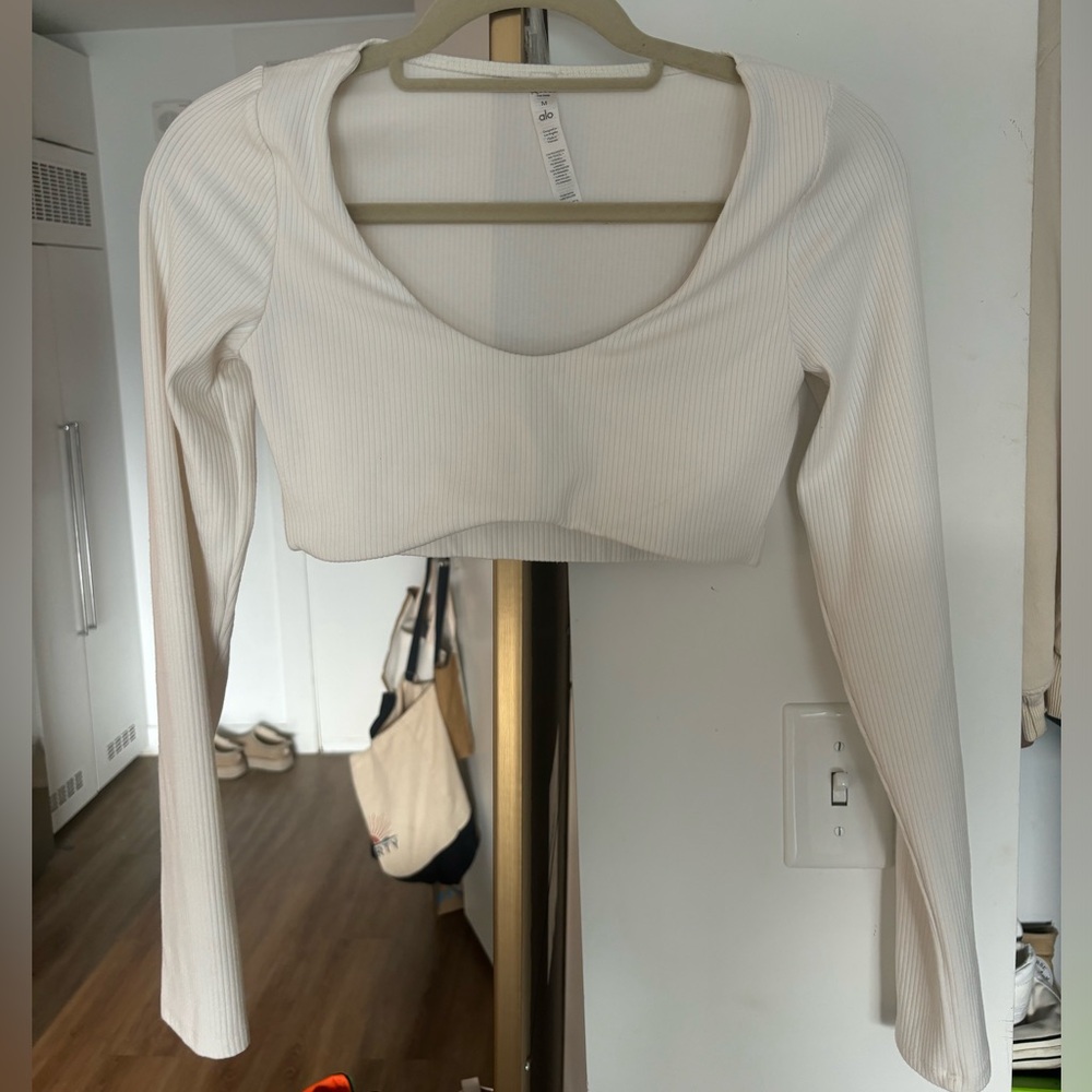 Alo ribbed defined long sleeve bra
